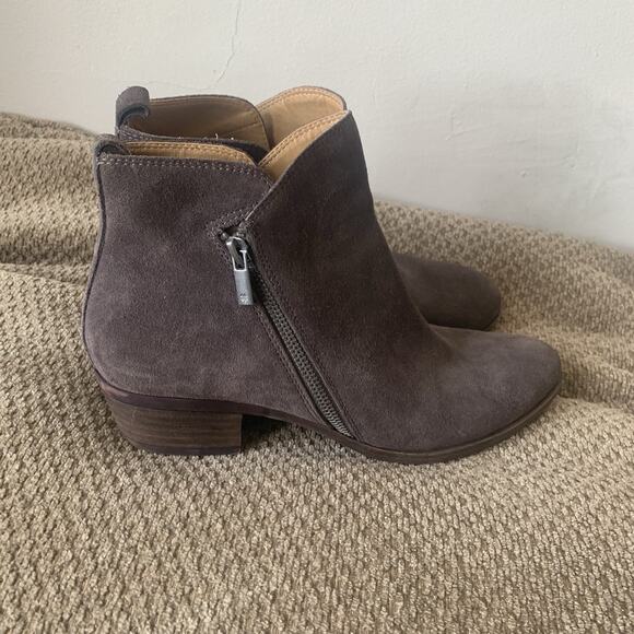 Lucky Brand Women’s 10 M 40 Brown Zipper Leather Ankle Boots Bartilino Booties - Picture 8 of 14